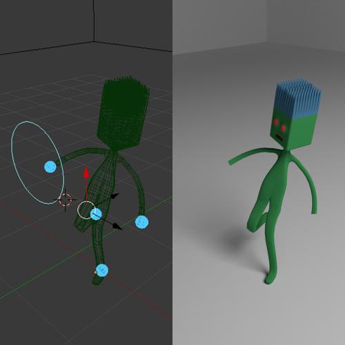 Simple Guy with Easy IK Rig w/ Look Target preview image